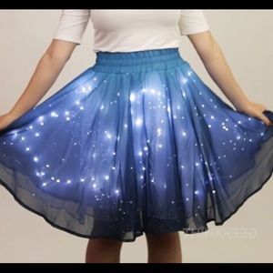 Think geek light up star skirt